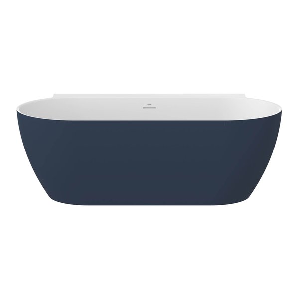 Ванна акрилова Ravak Freedom Wall II Tec 170x87 см білий/синій CC71400000