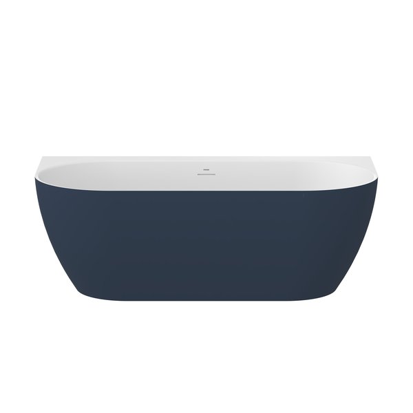 Ванна акриловая Ravak Freedom Wall Tec 170x87 см белый/синий CE31400000