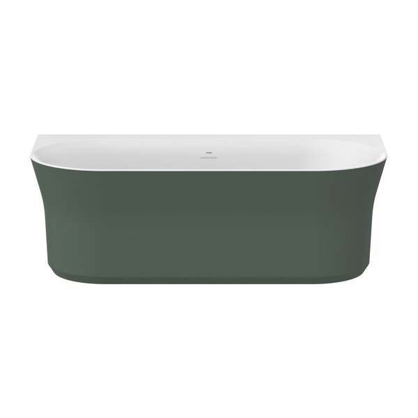 Ванна акриловая Ravak Ypsilon Wall 178x86 см белый/Grey Green XC00100064