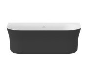 Ванна акриловая Ravak Ypsilon Wall 178x86 см белый/черный XC00100057
