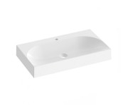 Раковина для ванної Ravak Lite 80х45 см з отвором литий мармур білий XJX01280005