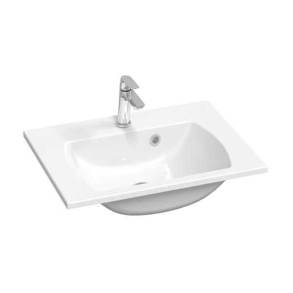 Раковина для ванной Ravak Classic Slim 60х45 см литой мрамор белый XJX01160004