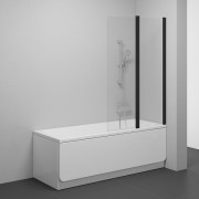 Шторка для ванны Ravak CVS2-100 R прозрачное стекло/черный 7QRA0300Z1