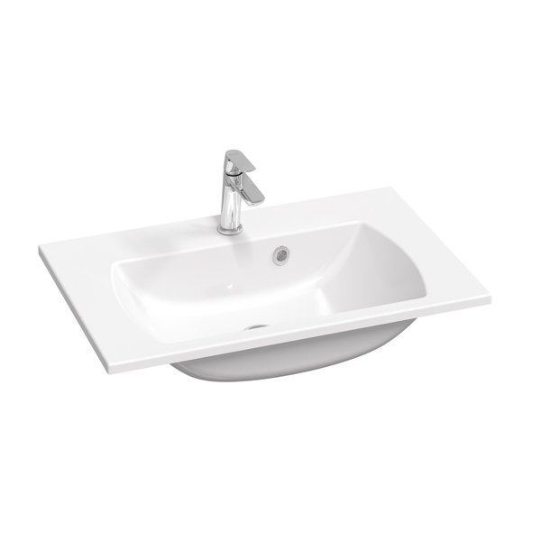 Раковина для ванной Ravak Classic Slim 70х45 см литой мрамор белый XJX01170001