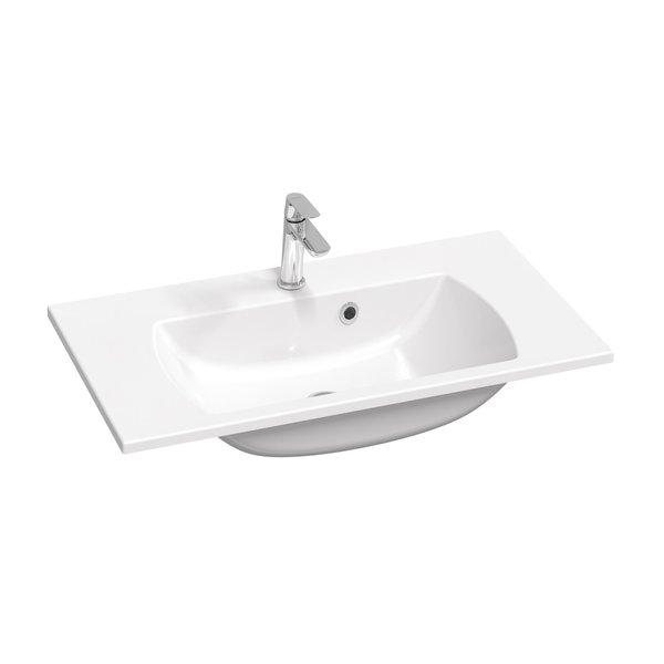 Раковина для ванной Ravak Classic Slim 80х45 см литой мрамор белый XJX01180001
