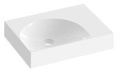 Раковина для ванной Ravak Lite 60х45 см R литой мрамор белый XJXP1360000