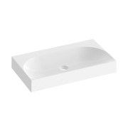 Раковина для ванной Ravak Lite 80х45 см литой мрамор белый XJX01380001