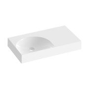 Раковина для ванной Ravak Lite 80х45 см R литой мрамор белый XJXP1380000