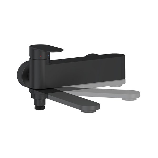 Смеситель для ванной Ravak Chrome II однорычажный черный X070463