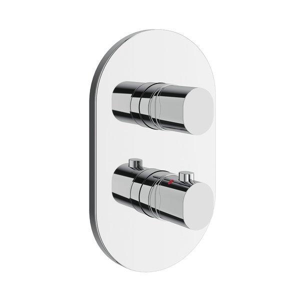 Термостат для душа скрытого монтажа Ravak Chrome II хром X070457