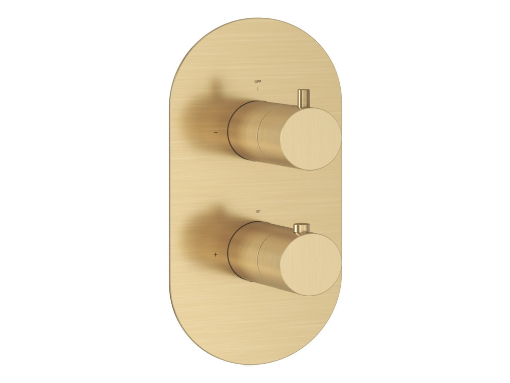 Термостат для душа Ravak Espirit встраиваемый золото матовое X070610