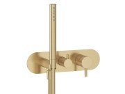 Смеситель для душа Ravak Espirit с душевым набором золото матовое X070606