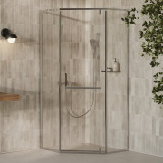 Душевой уголок Ravak X-Point Slim XPSHP3-90 профиль полированный алюминий стекло transparent X33570C0FZ1