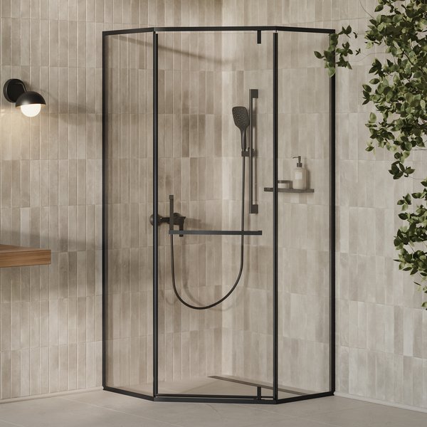 Душовий куточок Ravak X-Point Slim XPSHP3-100 профіль чорний скло transparent X335A030FZ1