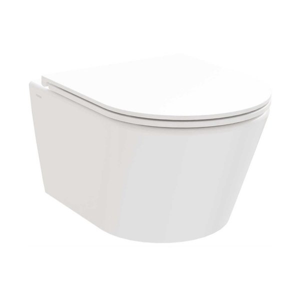 Підвісний унітаз Ravak Life RimOff 36х50 см з сидінням кераміка білий X01951