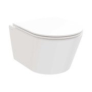 Унитаз подвесной Ravak Life RimOff 36х50 см с сиденьем керамика белый X01951