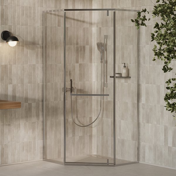 Душовий куточок Ravak X-Point Slim XPSHP3-100 профіль полірований алюмінієвий скло transparent X335A0C0FZ1