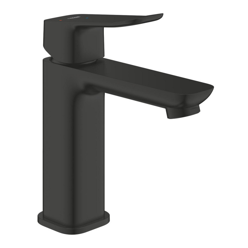 Смеситель для раковины Grohe Dice M-Size однорычажный с донным клапаном черный матовый 1018362430