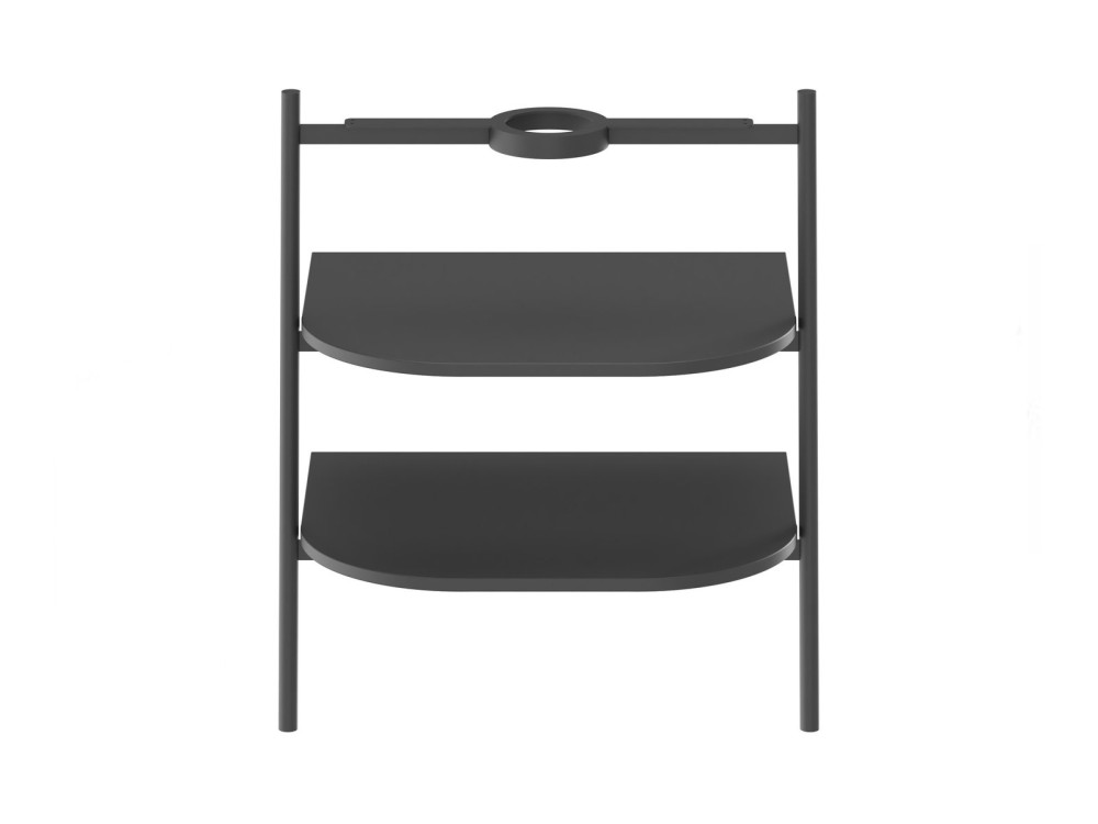 Консоль под раковину Ravak Yard 600 металл/МДФ черный матовый D80000D005