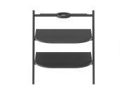 Консоль под раковину Ravak Yard 600 металл/МДФ черный матовый D80000D005