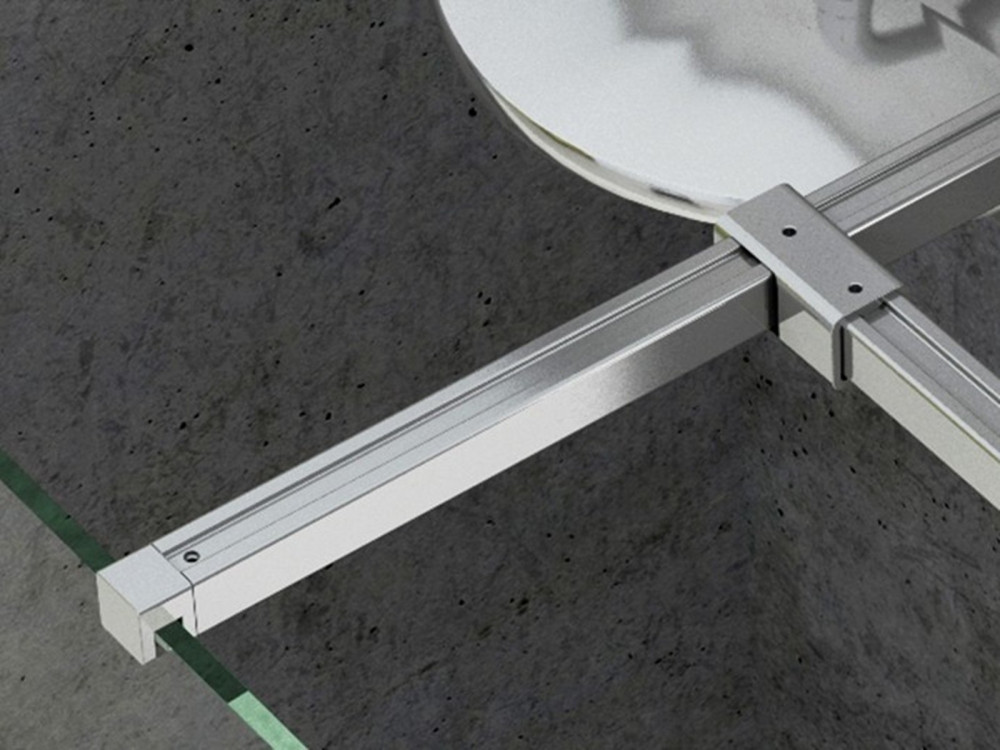 T-образное соединение для душевой кабины Ravak Walk-In металл полированный алюминий GWD01000C001