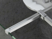 T-образное соединение для душевой кабины Ravak Walk-In металл полированный алюминий GWD01000C001