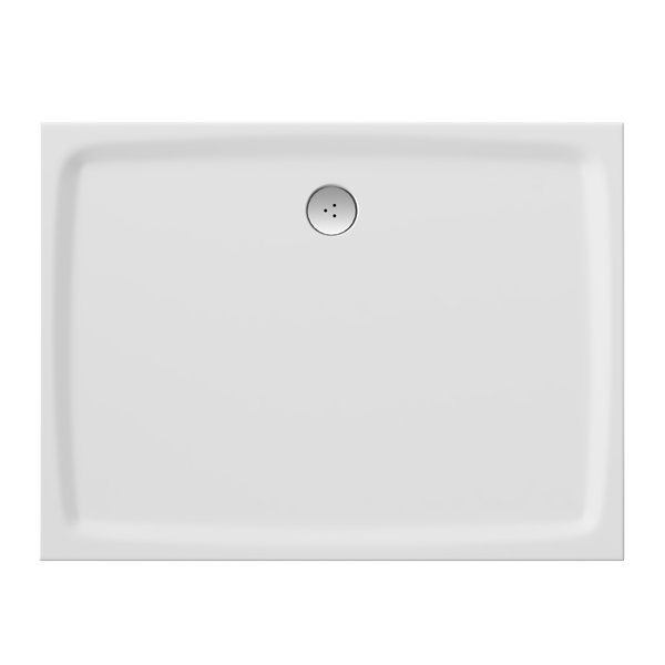 Душовий піддон Ravak Gigant Pro Flat 100x90 см литий мармур білий XA03A711010