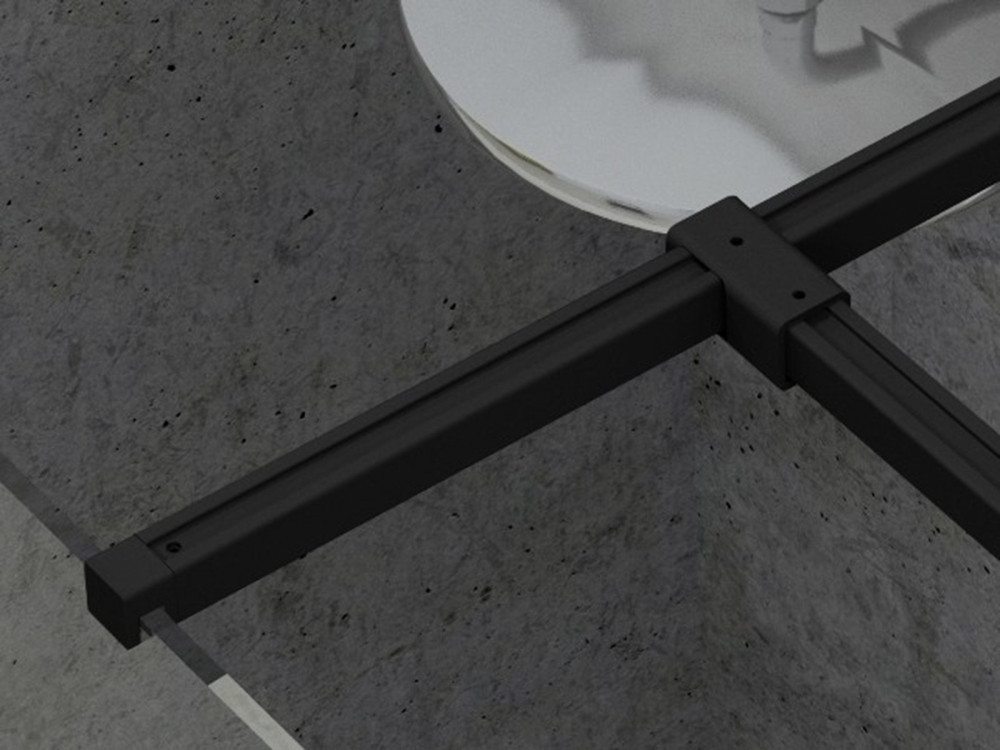 T-подібне з'єднання для душової кабіни Ravak Walk-In метал чорний GWD010003025