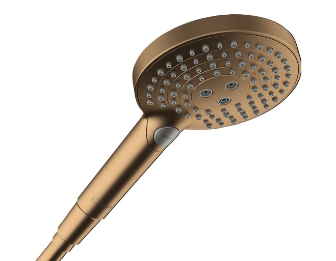 Душова лійка Hansgrohe Raindance Select S 120 3-режимна EcoSmart+ бронза 26516140