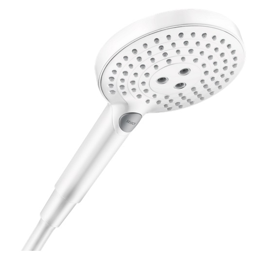 Душевая лейка Hansgrohe Raindance Select S 120 3-режимная EcoSmart+ матовый белый 26516700