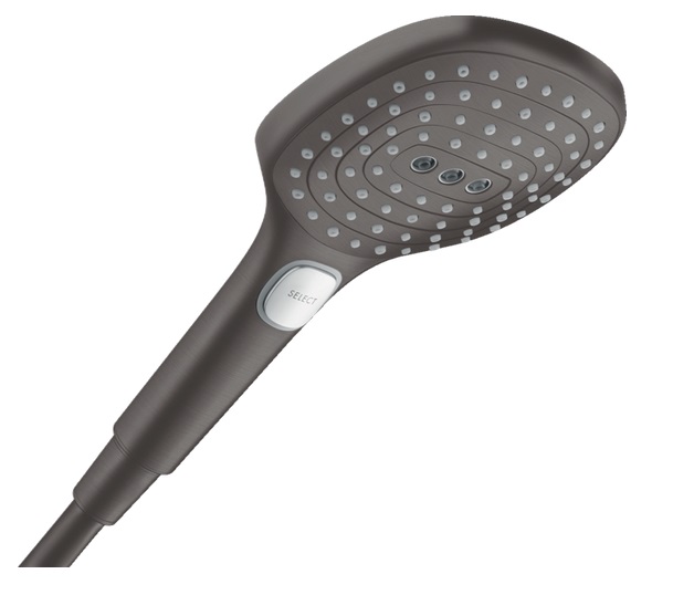 Душевая лейка Hansgrohe Raindance Select E 120 3-режимная EcoSmart черный матовый хром 28728340