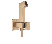 Гигиенический душ Hansgrohe Bidette 1jet E со шлангом и держателем бронза 29231140