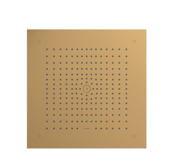 Верхний душ с потолка Hansgrohe Raindance E 400х400 мм 1 режим EcoSmart бронза 26253140