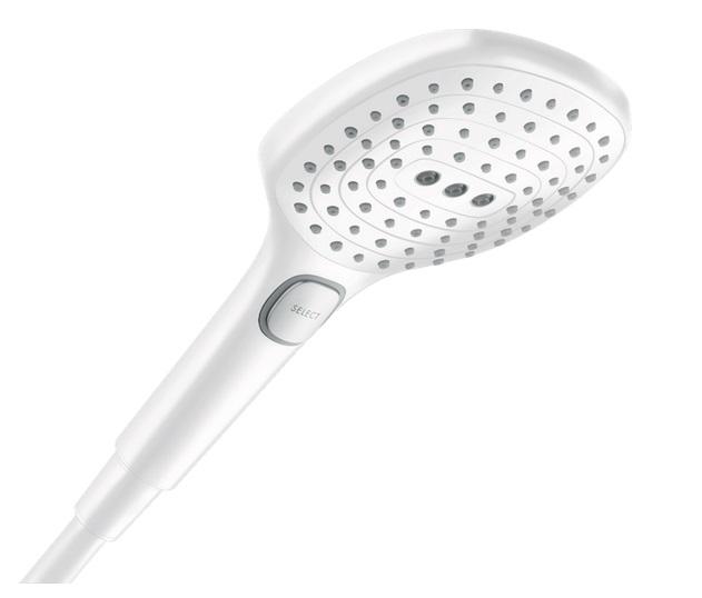 Душевая лейка Hansgrohe Raindance Select E 120 3-режимная EcoSmart матовый белый 28728700