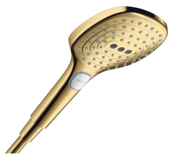 Душевая лейка Hansgrohe Raindance Select E 120 3-режимная EcoSmart золото 28728990