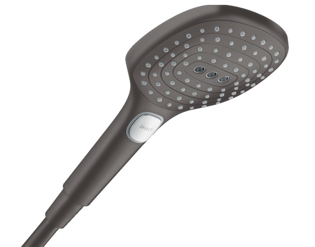 Душевая лейка Hansgrohe Raindance Select E 120 3-режимная EcoSmart+ черный матовый хром 28729340