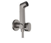 Гігієнічний душ Hansgrohe Bidette 1jet S із шлангом та тримачем чорний матовий хром 29230340