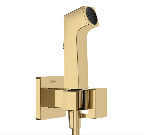 Гигиенический душ Hansgrohe Bidette 1jet E со шлангом и держателем золото 29233990
