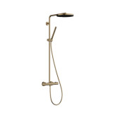 Душевая стойка Hansgrohe Pulsify S Puro Showerpipe 260 1jet с термостатом Ecostat Fine бронза 24222140