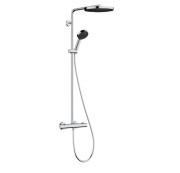 Душова стійка Hansgrohe Pulsify S Puro Showerpipe 260 1jet з термостатом Ecostat Fine хром 24236000