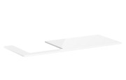 Стільниця Hansgrohe Xelu Q 136х55 см виріз зліва під раковину 50 см ДСП білий глянсовий 54097050