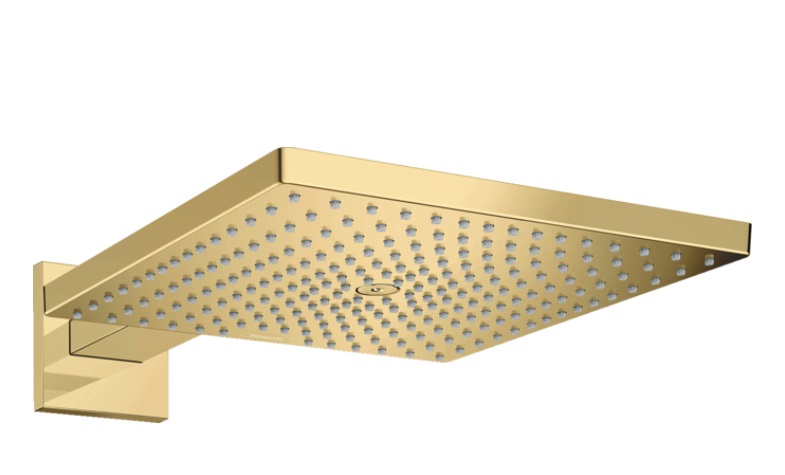 Верхний душ Hansgrohe Raindance E 300х300 мм 1 режим EcoSmart с кронштейном золото 26239990