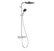 Душова стійка Hansgrohe Pulsify S Puro Showerpipe 260 1jet з термостатом Ecostat Fine хром 24236000