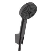Ручной душ на держателе Hansgrohe Pulsify Select S 3-режимный Relaxation EcoSmart черный матовый 24305670