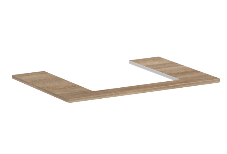 Стільниця Hansgrohe Xelu Q 78х55 см з вирізом під раковину 50 см ДСП натуральний дуб 54094230