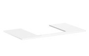 Столешница Hansgrohe Xelu Q 98х55 см с вырезом под раковину 50 см ДСП белый глянцевый 54095050