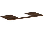 Стільниця Hansgrohe Xelu Q 118х55 см з вирізом під раковину 50 см ДСП темний горіх 54096630