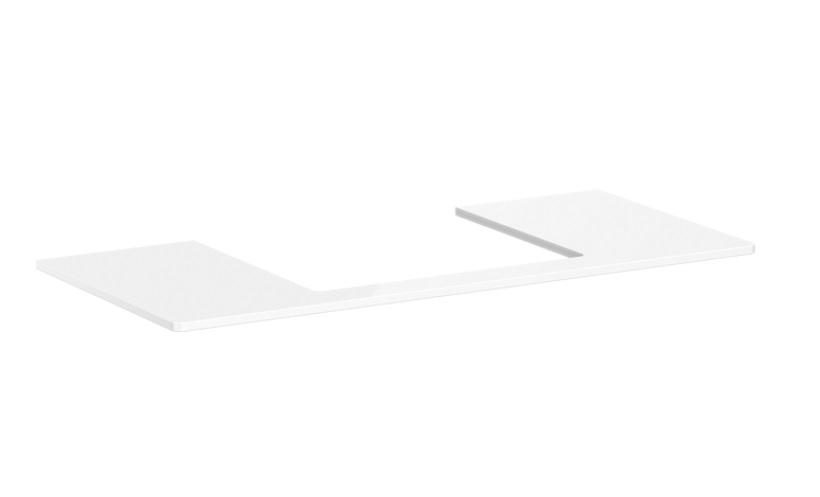 Стільниця Hansgrohe Xelu Q 118х55 см з вирізом під раковину 60 см ДСП білий глянцевий 54111050