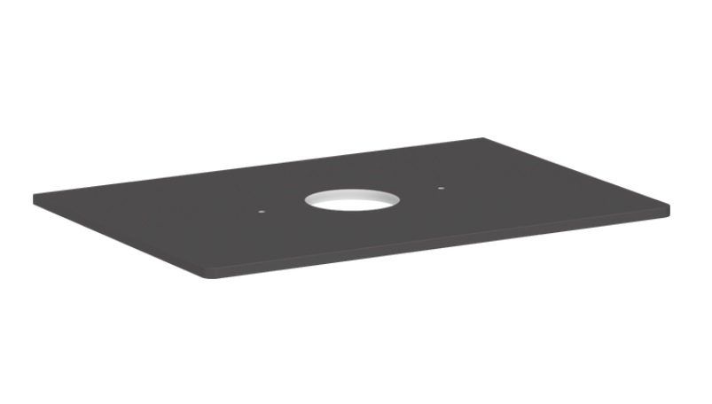 Столешница под раковину Hansgrohe Xelu Q 78х55 см с вырезом ДСП матовый серый 54113910