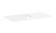 Столешница под раковину Hansgrohe Xelu Q 98х55 см с вырезом ДСП белый глянцевый 54114050